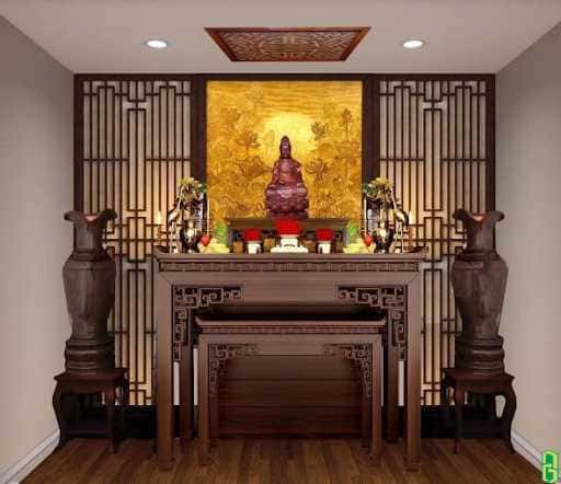  Bàn thờ Phật bà quan âm treo tường
